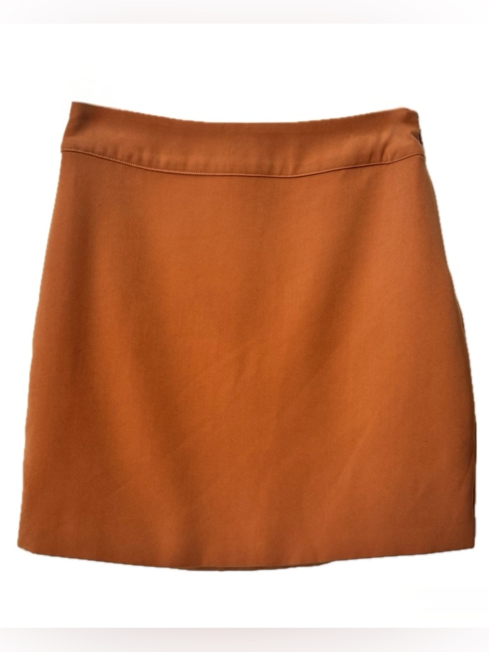 Lovers + Friends Copper Rust Mini Skirt Size Small High Waist Slip Skirt